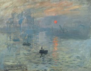 Claude Monet's painting "Impressions, Sunrise"