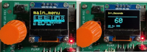 Picture of datalogger showing option 7 and the number 60